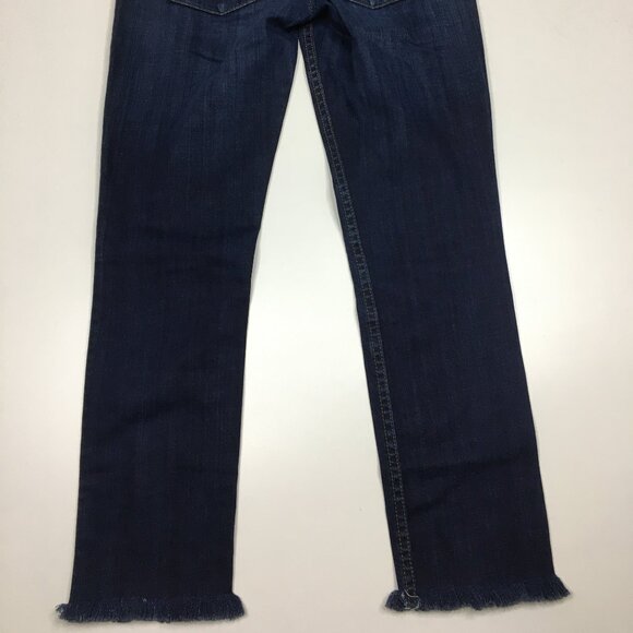 HUDSON Dark Wash COLLIN FLAP Fray Raw Hem 5 Pocket Logo Hardware Skinny Jeans - Picture 13 of 13